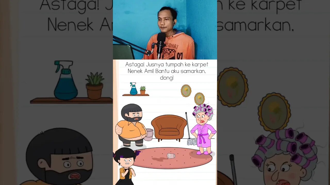 Nenek Ami marah | Brain Test 4 level 14 #saidnesia #shorts