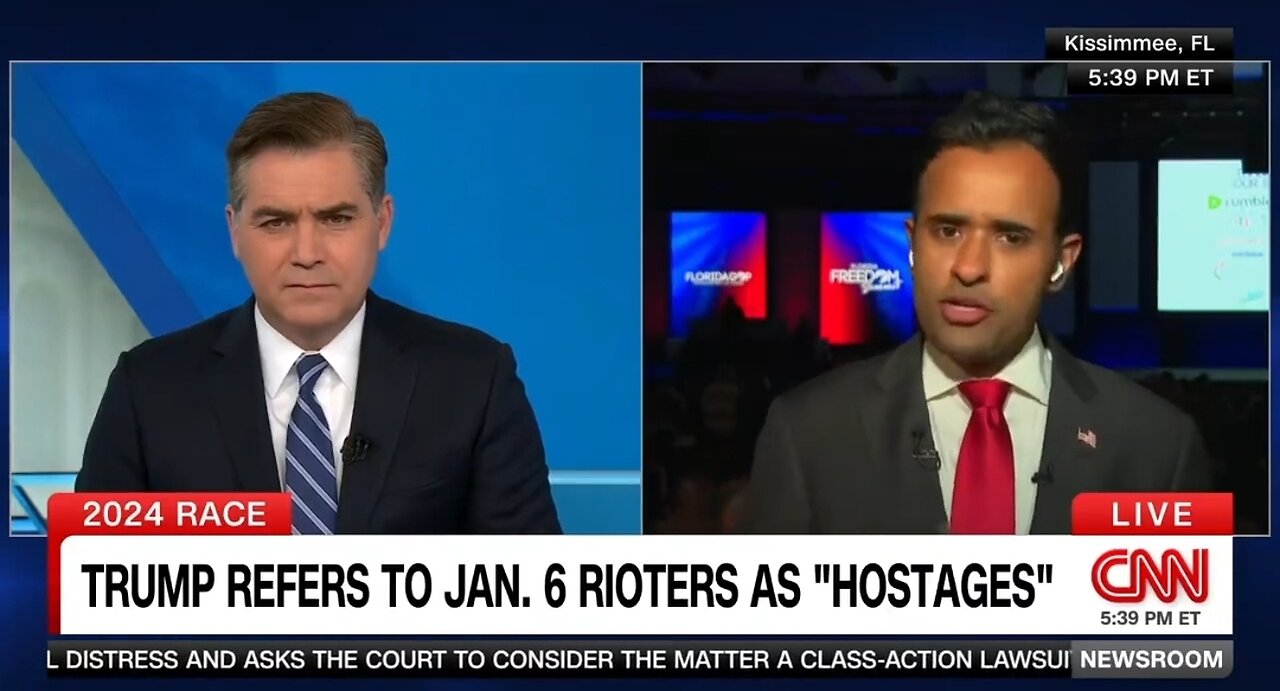 Vivek Ramaswamy Calls Out CNN And Jim Acosta