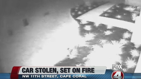 BOLO - Cape Coral PD looking for stealing car, setting on fire