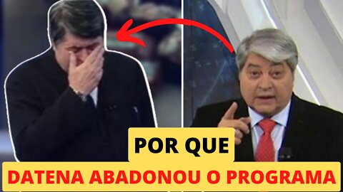 EXCLUSIVO: Datena deixa programa às pressas depois de receber notícia sobre a neta