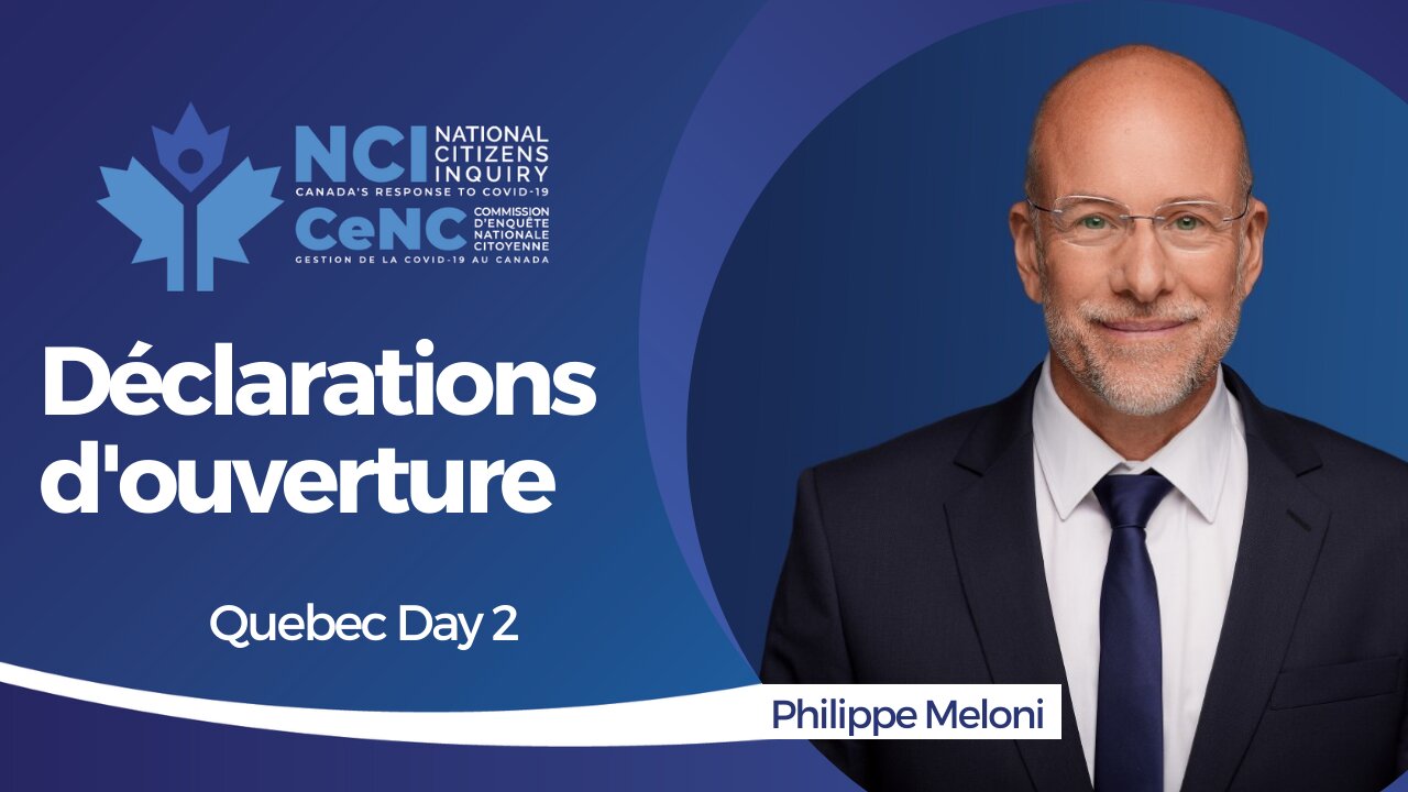 Opening Remarks With Philippe Meloni | Quebec City Day Two | NCI