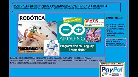 APRENDIENDO ROBOTICA Y ARDUINO FACIL