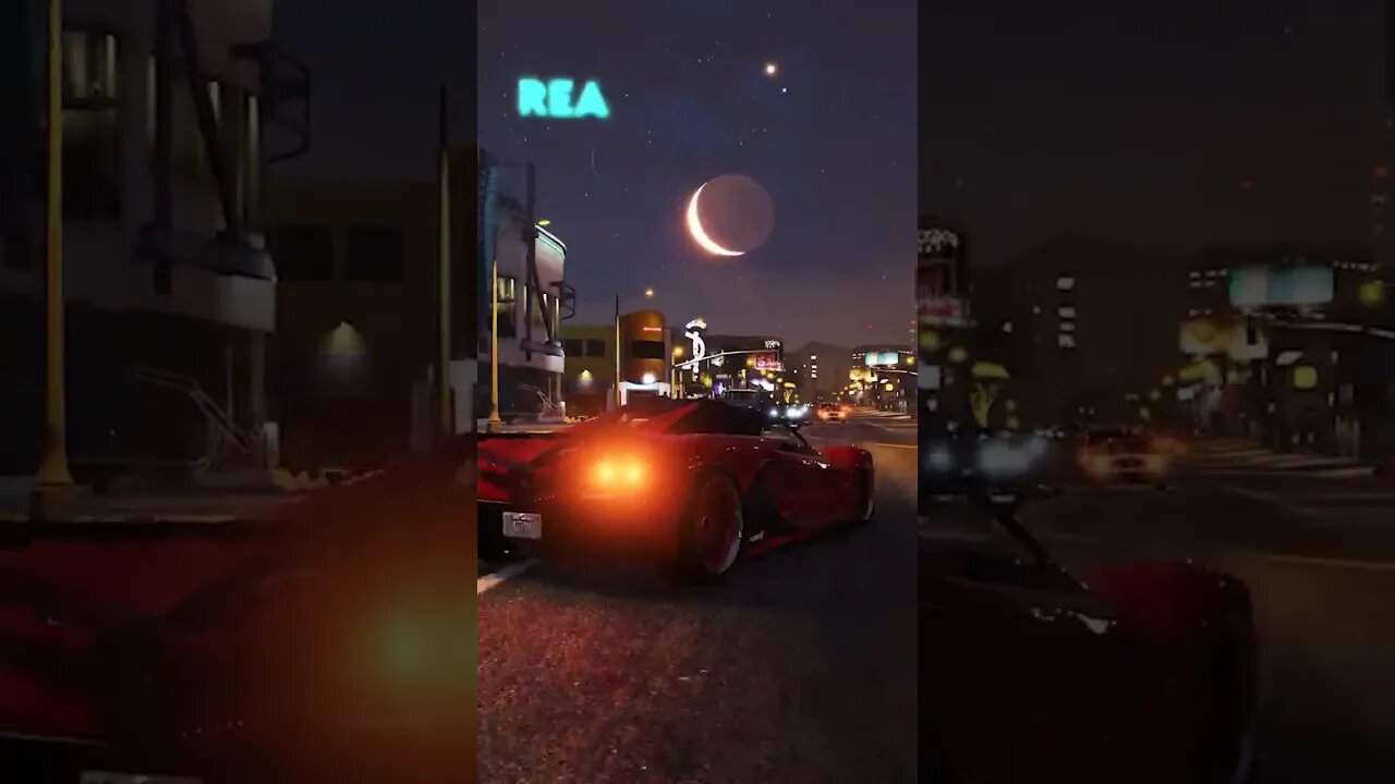 MOON AND VENUS IN A ROW IN GTA V #Shorts