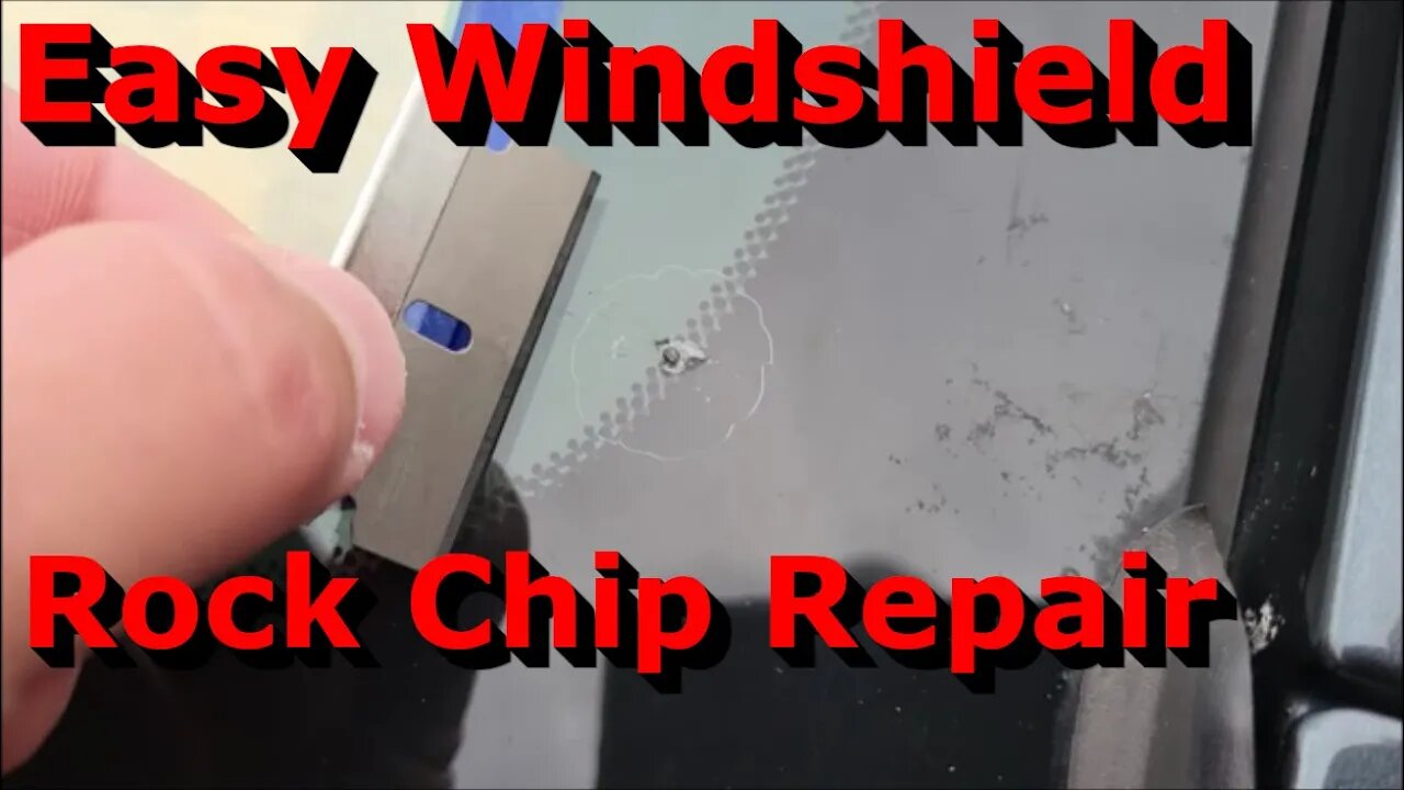 How to Repair a Rock Chip in a Windshield | Fast and Easy Kit