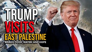 Trump delivers 13 pallets of food and Trump Water to East Palestine