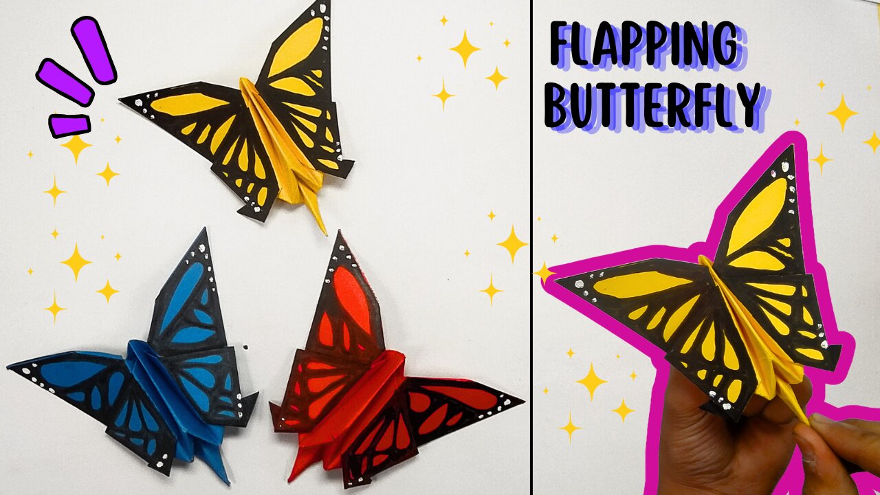 Cute Paper Flapping Butterfly | How to Create the Cutest Paper Flapping Butterfly 2023 |In 2 Minutes