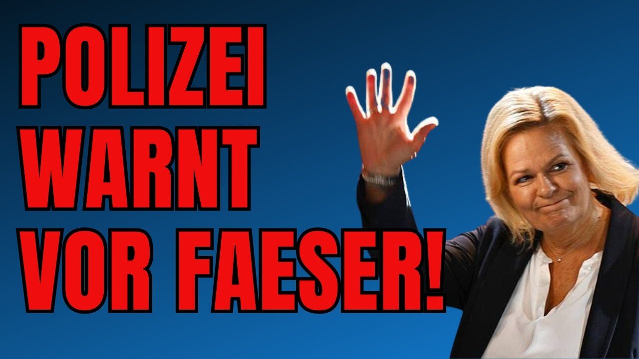 Polizei stellt klar: "Faeser macht genau das Gegenteil von ihrem Job!"@Andi wacht auf!🙈