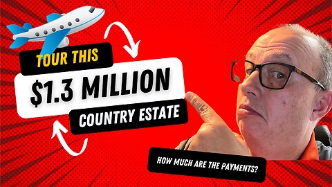 How Much Cash Do I Need to Own This $1.3M Country Estate (with it's own Hangar!)