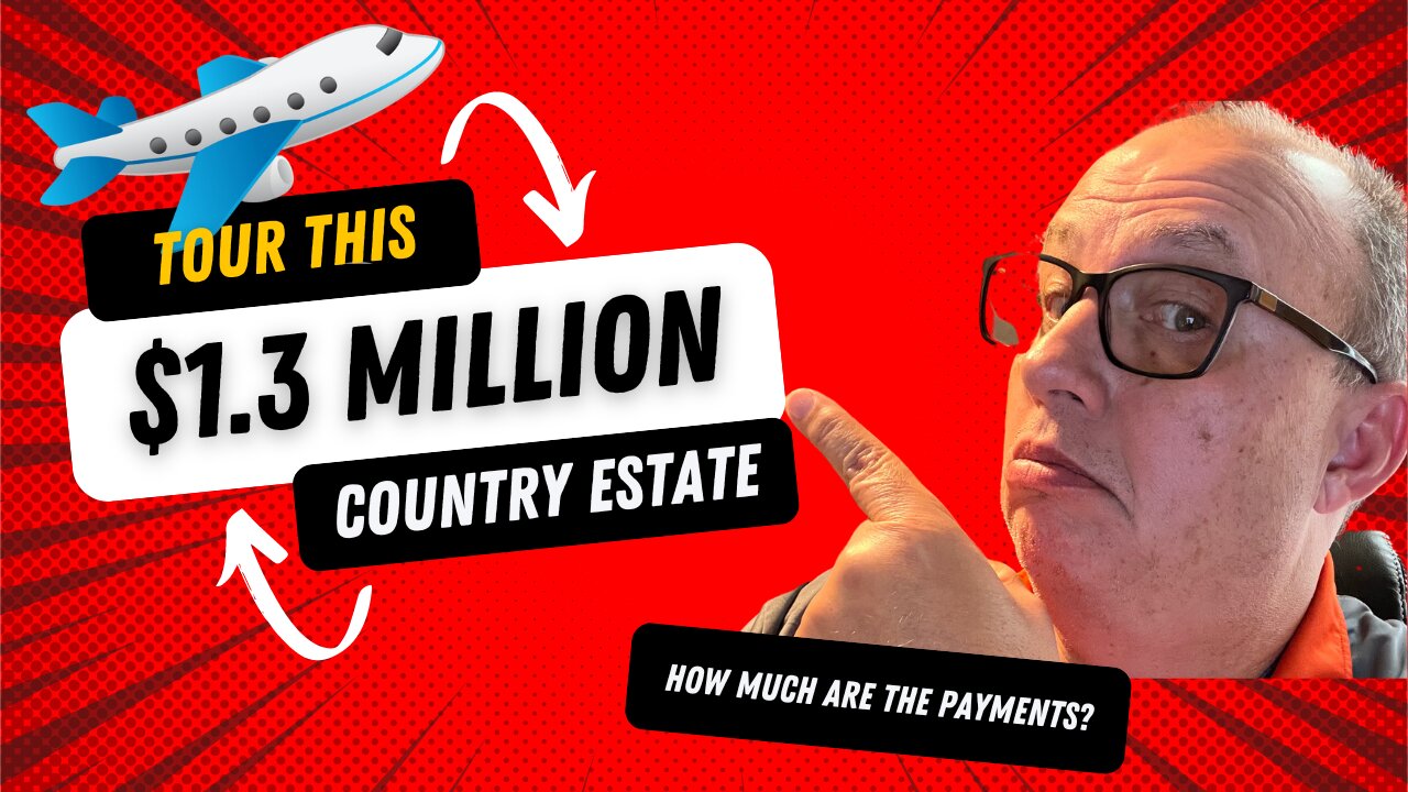 How Much Cash Do I Need to Own This $1.3M Country Estate (with it's own Hangar!)