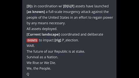 Nov 3 | BRACE FOR AN ATTACK(S) | Globalists Preparing HUGE False Flag Event(s) | QTSR Drops