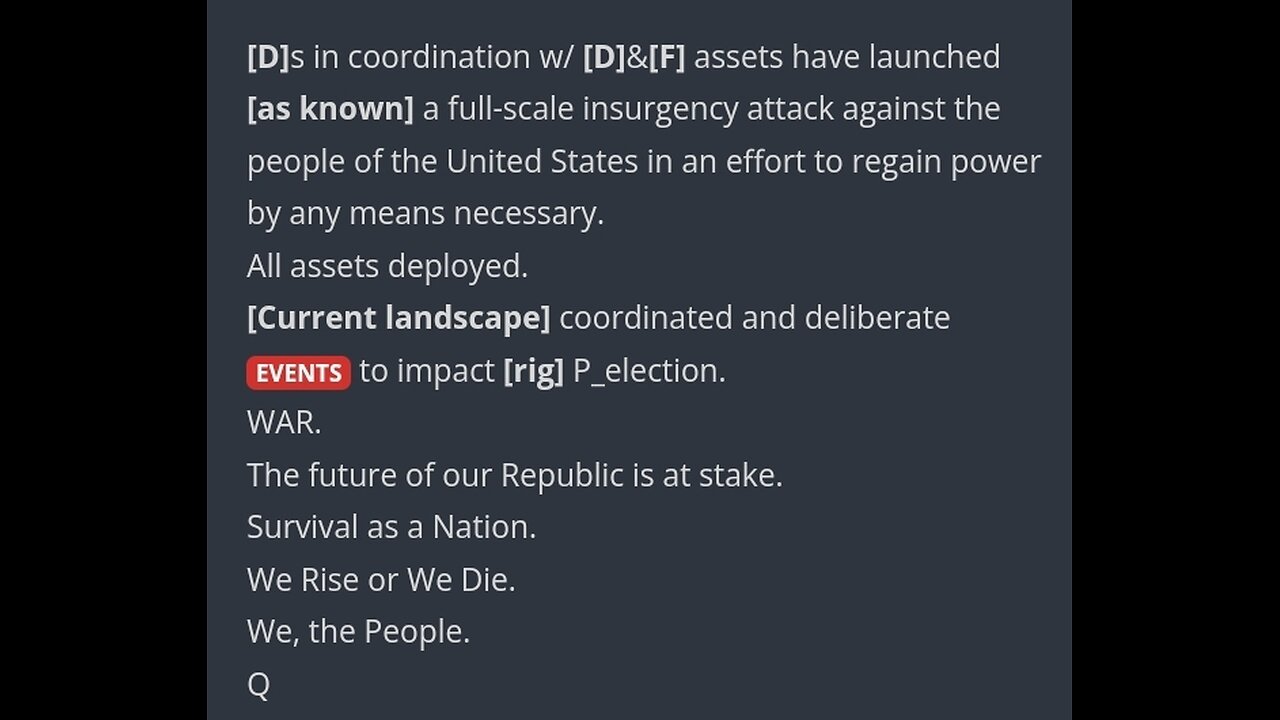 Nov 3 | BRACE FOR AN ATTACK(S) | Globalists Preparing HUGE False Flag Event(s) | QTSR Drops