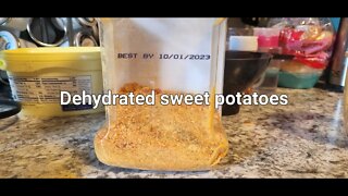 Dehydrated sweet potatoes #everybitcountschallenge #sweetpotatorecipes