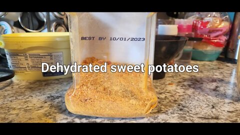 Dehydrated sweet potatoes #everybitcountschallenge #sweetpotatorecipes