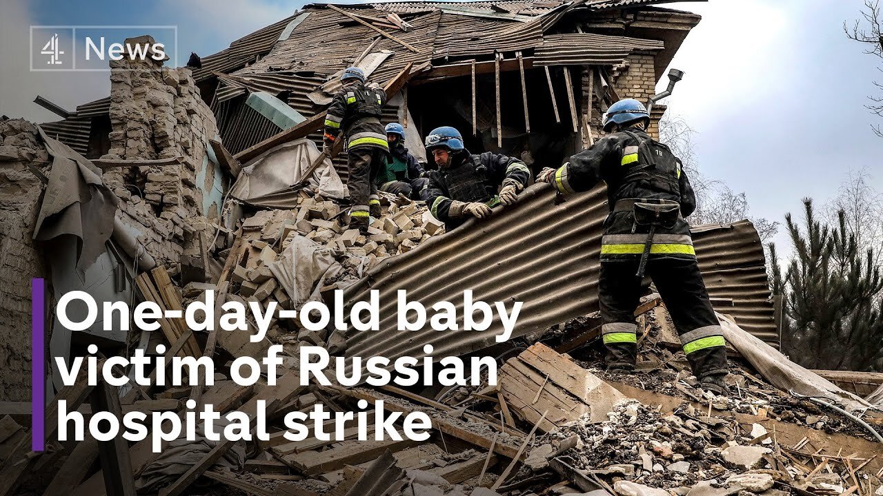 One-day-old baby among those killed in Ukraine hospital bombing