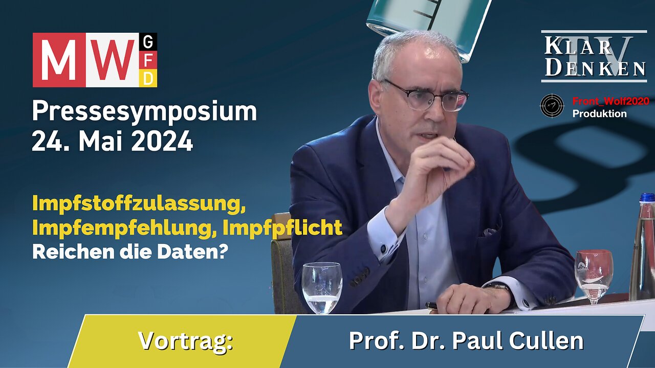 🔵⚡️Rede Rede Prof. Dr. Paul Cullen beim MWGFD Pressesymposium am 24.05.2024