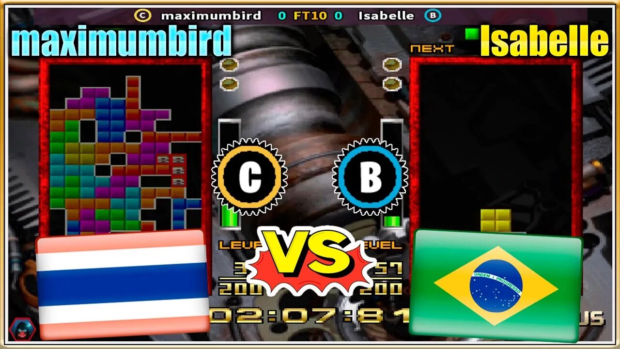 Tetris the Absolute The Grand Master 2 PLUS (maximumbird Vs. Isabelle) [Thailand Vs. Brazil]