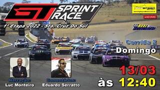 GT SPRINT RACE | Corridas 1 e 2 | 1ª Etapa 2022 | Ao Vivo