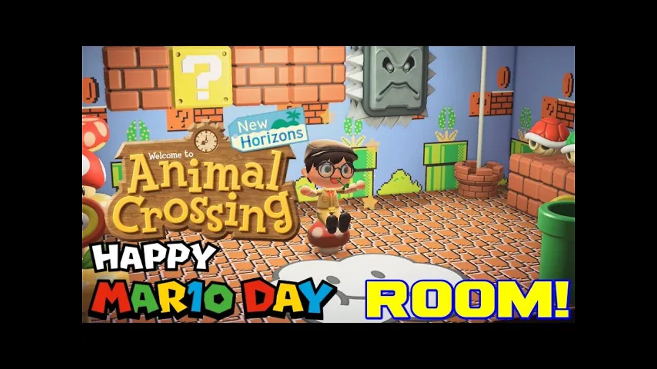 Animal Crossing: New Horizons - Mario Day Room! - Nintendo Switch Gameplay 😎Benjamillion