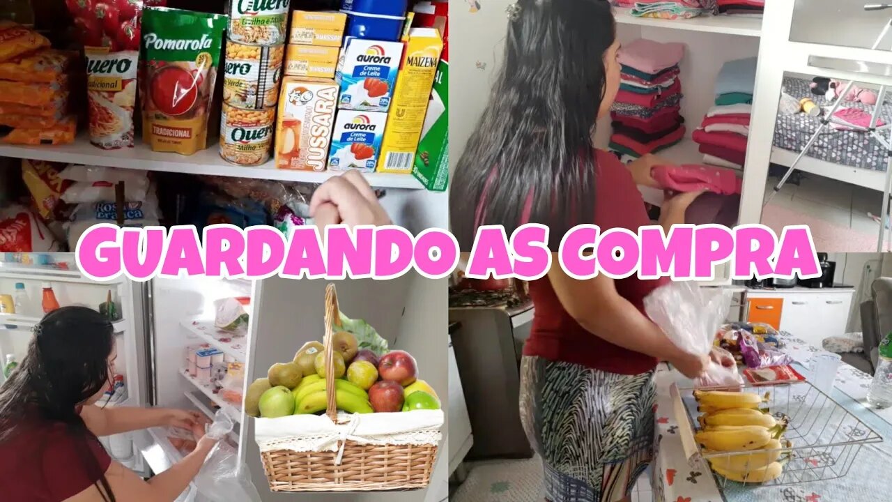 GUARDEI A COMPRA DO MÊS + ORGANIZAÇÃO NO GUARDA ROUPA DA NICOLLY