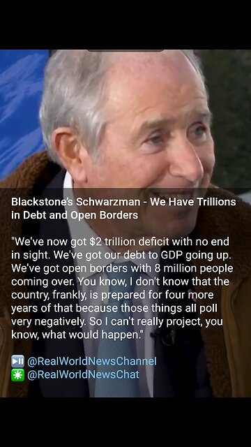 News Shorts: Blackstone Businessman talks Debt & Border