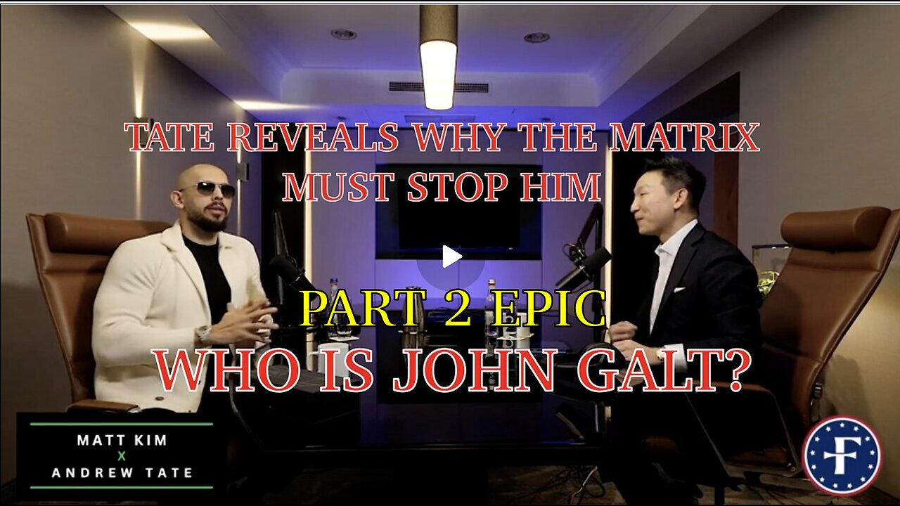 Andrew Tate W/ MONUMENTAL INTERVIEW. WHY THE MATRIX MUST STOP HIM PART 2. TY JGANON, SGANON