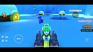 Mario Kart Tour - 3DS Rosalina’s Ice World R Gameplay