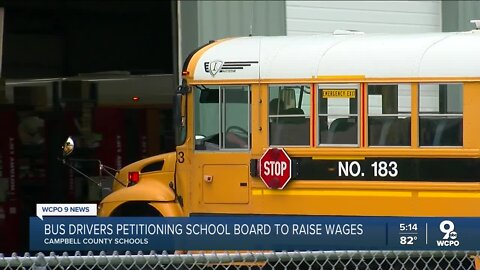 Bus drivers in Campbell County want wages raised to match other counties