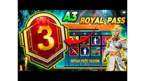 A3 Royal pass 1 To 100 Rewards | 3 Mythic outfit upgradeble sin in PUBG mobile