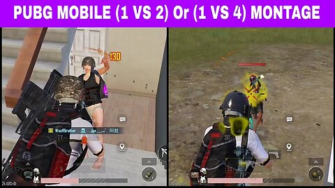 Pubg Mobile 1 vs 2 Or 1 vs 4 Montage #pubgmobile #pubgmobileindia #gaming#trending #shorts