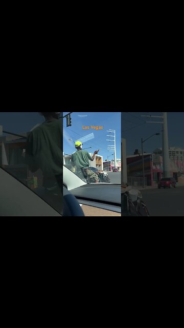 Random turn lane in Las Vegas. This Really happened in VEGAS