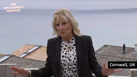 Jill: Oh, the love? We're bringing love and unity from America.. OMG, Joe is overprepared..