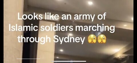 Islamic Soldier Types March Thru Sydney Australia
