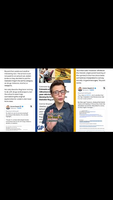 Victor Reacts: 12-Year-Old Kicked Out of Class Over Gadsden Flag!