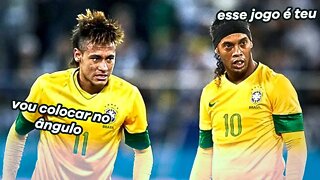 O DIA QUE NEYMAR E RONALDINHO GAUCHO DESTRUIRAM A ARGENTINA | DE GOLEADA