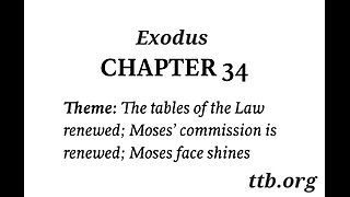 Exodus Chapter 34 (Bible Study)