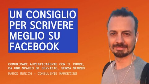 UN CONSIGLIO PER SCRIVERE MEGLIO SU FACEBOOK - Un trucco che ti aiuta ad essere più specifico