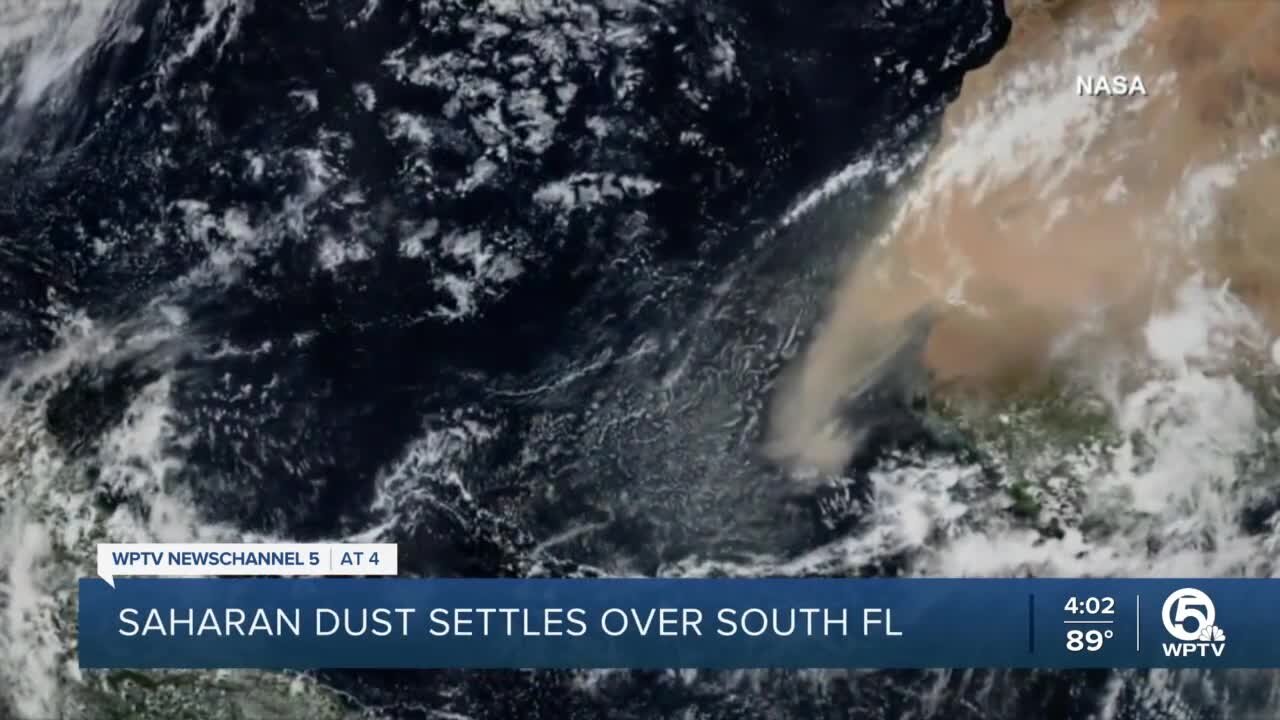 Saharan dust settles over South Florida