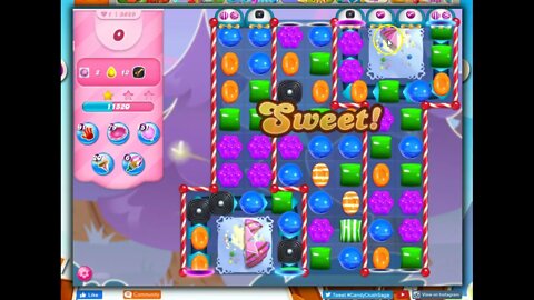 Candy Crush Level 3689 Talkthrough, 17 Moves 0 Boosters