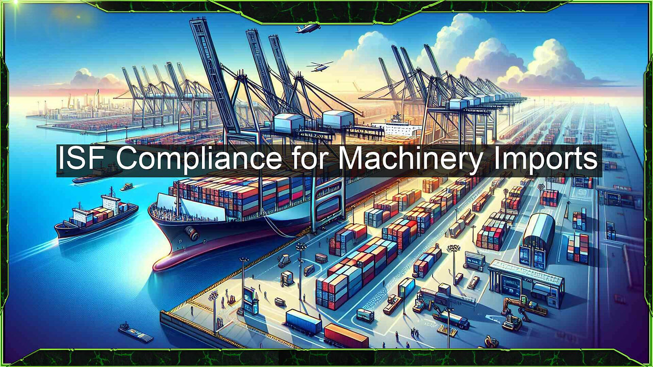 Demystifying ISF Filing: Requirements for Machinery and Equipment Imports