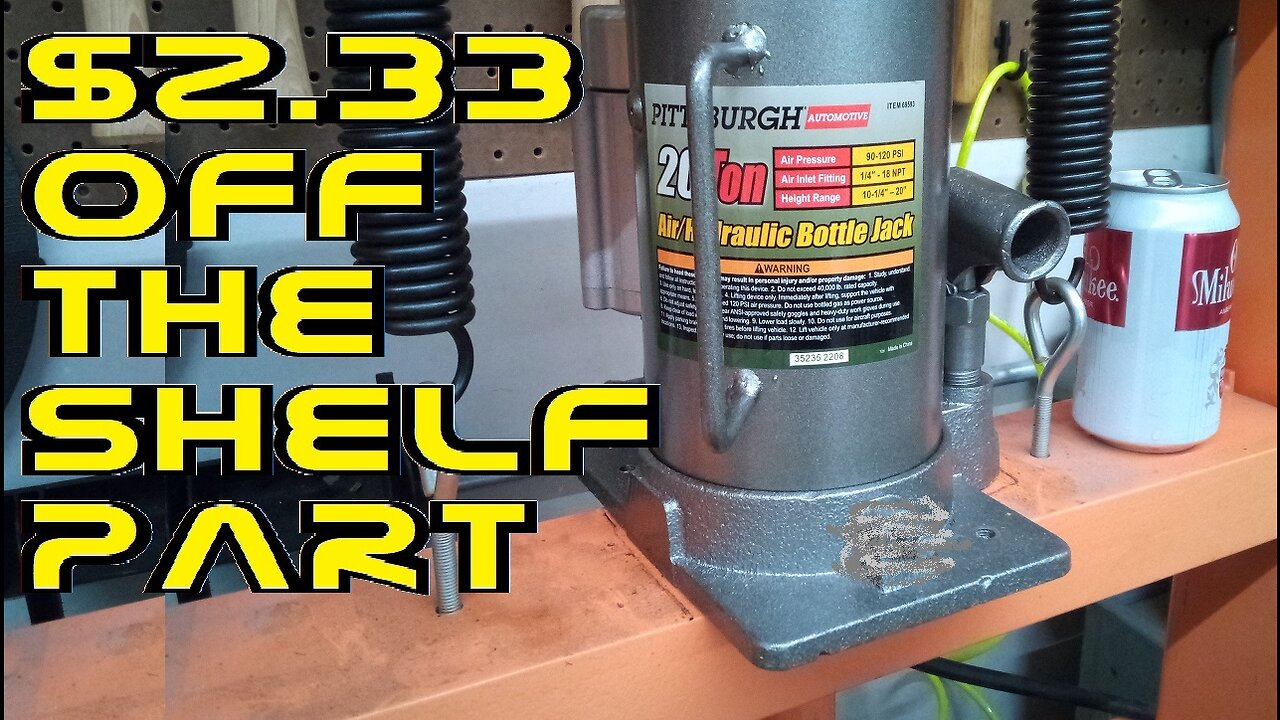 Harbor Freight 20 Ton Press Relief Valve Knob Mod - NO Fabrication required