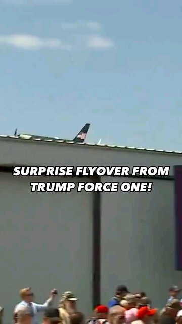Trump flyover