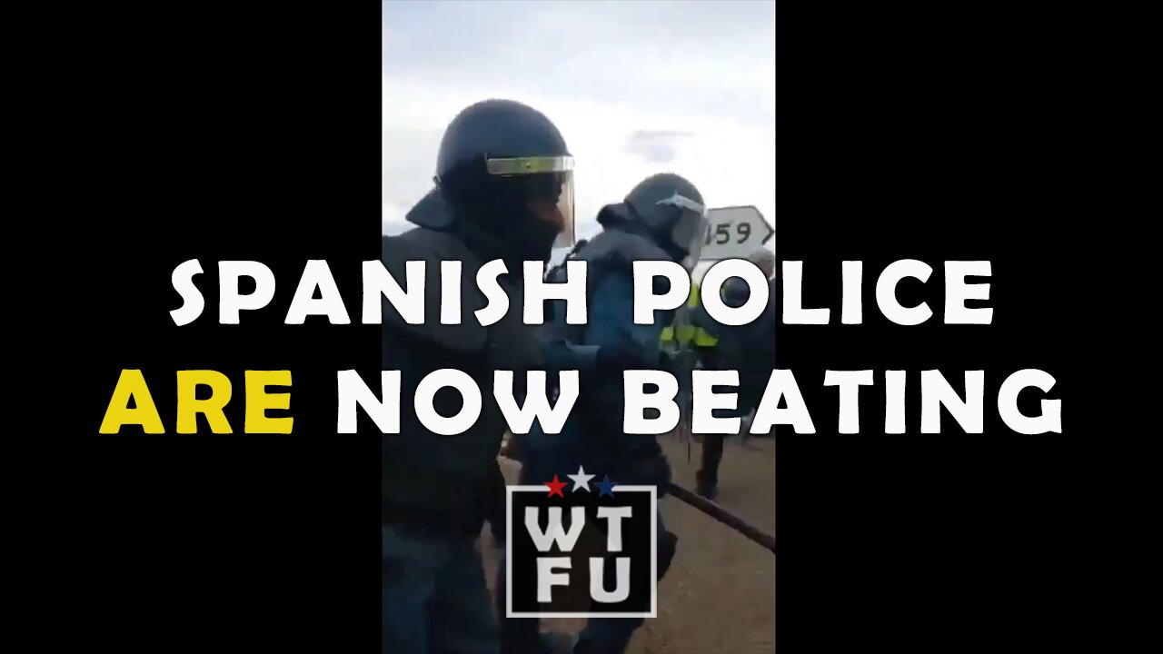 The Spanish police are now beating the farmers protesting against Socialism.