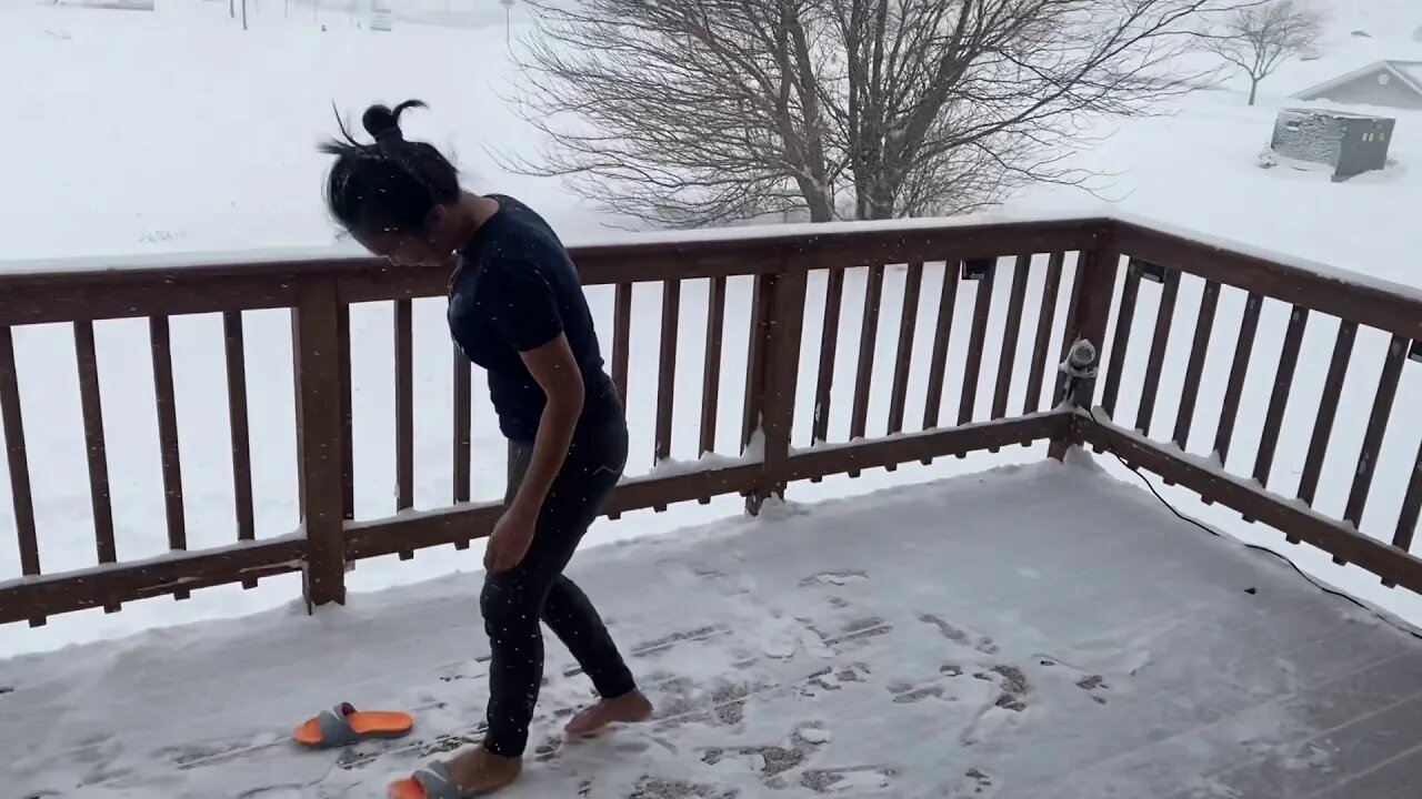 Snow storm not too much for Filipina Wife