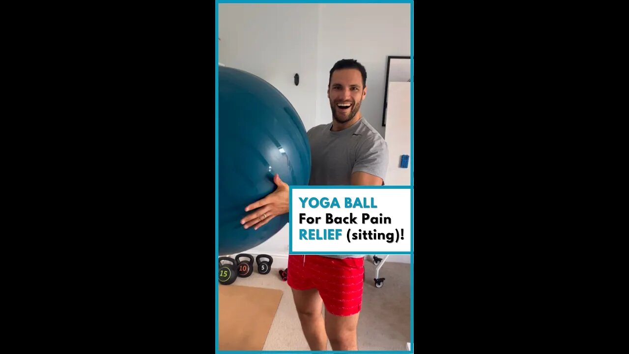 How To Sit On A Yoga Ball To Help Back Pain? 🤦♂️🤷♂️ #sitting #thisnotthat
