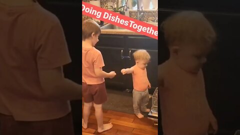 Doing Dishes Together! #kids#fun#chores#together#dishes#short