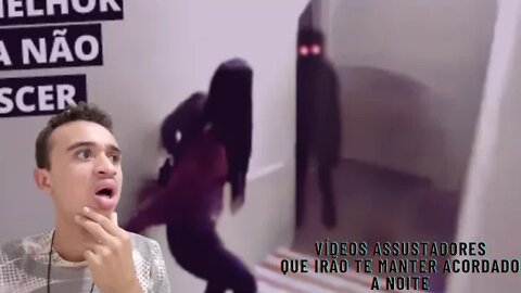 Reagindo Vídeos assustadores que irão te manter acordado a noite toda - tente não sentir medo