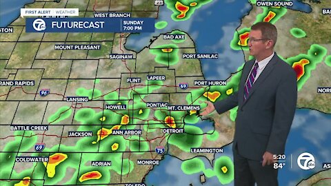 Metro Detroit Weather: Strong storms possible Sunday