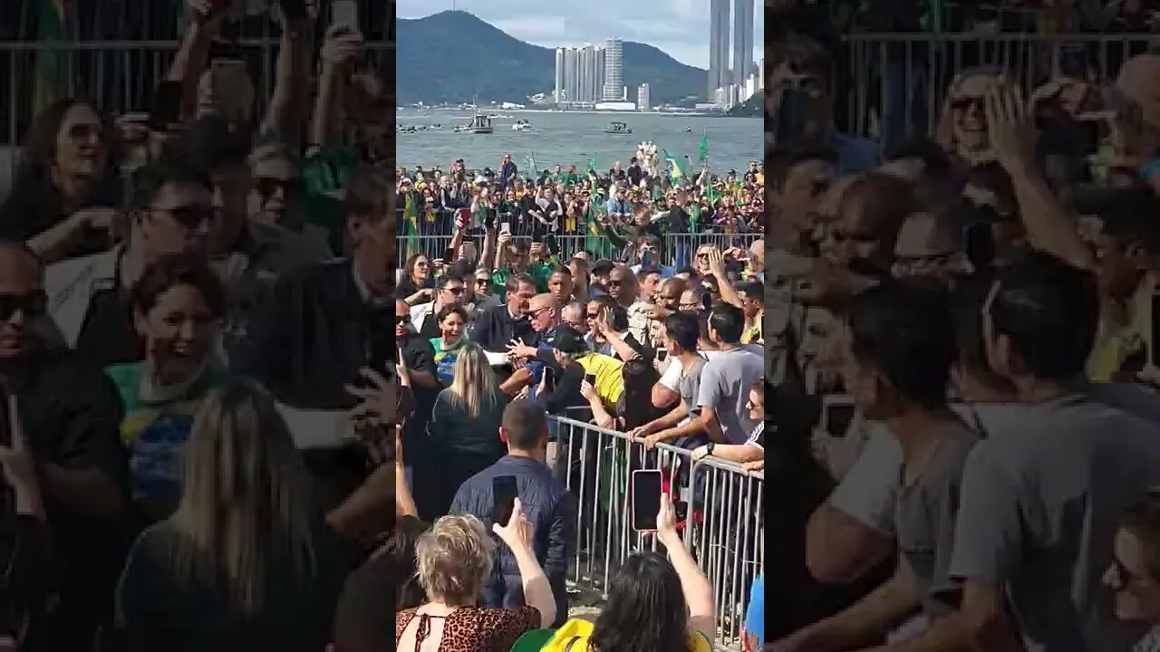 Chegada do presidente Bolsonaro na Marcha Para Jesus