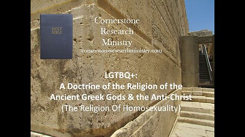 Homosexuality: A Religion of the Ancient Greek gods