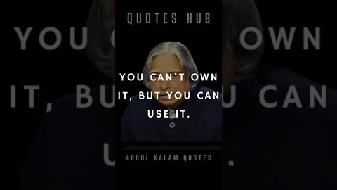 One of the Most Inspiring Quotes from APJ Abdul Kalam || #quotes || #shorts